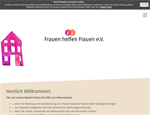 Tablet Screenshot of frauenhaus-wuppertal.de